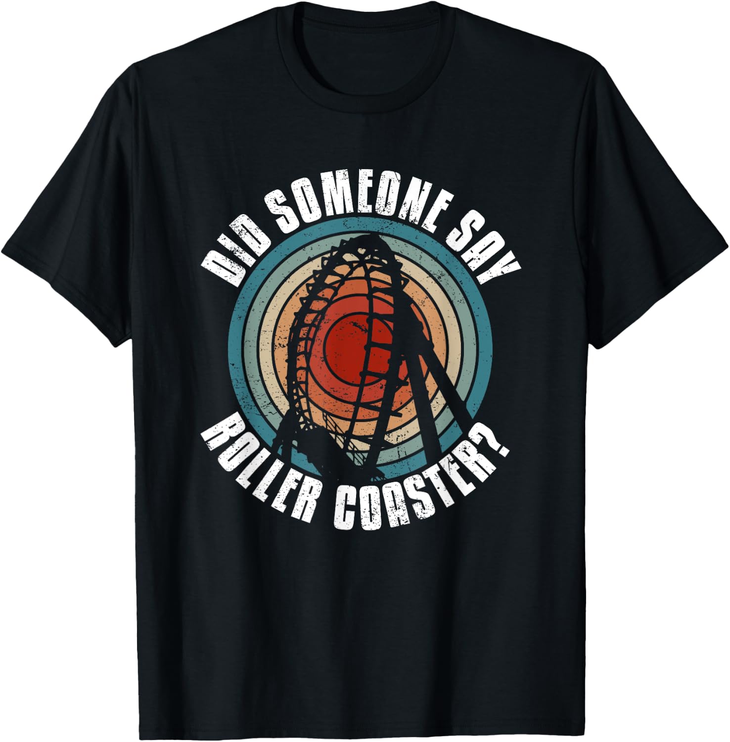 Riding Roller Coasters Hobby Adventures T-Shirt - T-Shirt | Black