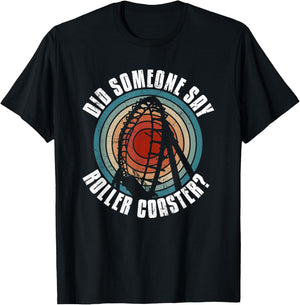 Riding Roller Coasters Hobby Adventures T-Shirt - T-Shirt | Black