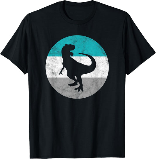 Allosaurus Retro Dinosaur Gift or Boys T-Shirt - T-Shirt | Black