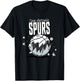 NBA San Antonio Spurs Basketball Doodle Stars T-Shirt - T-Shirt | Black
