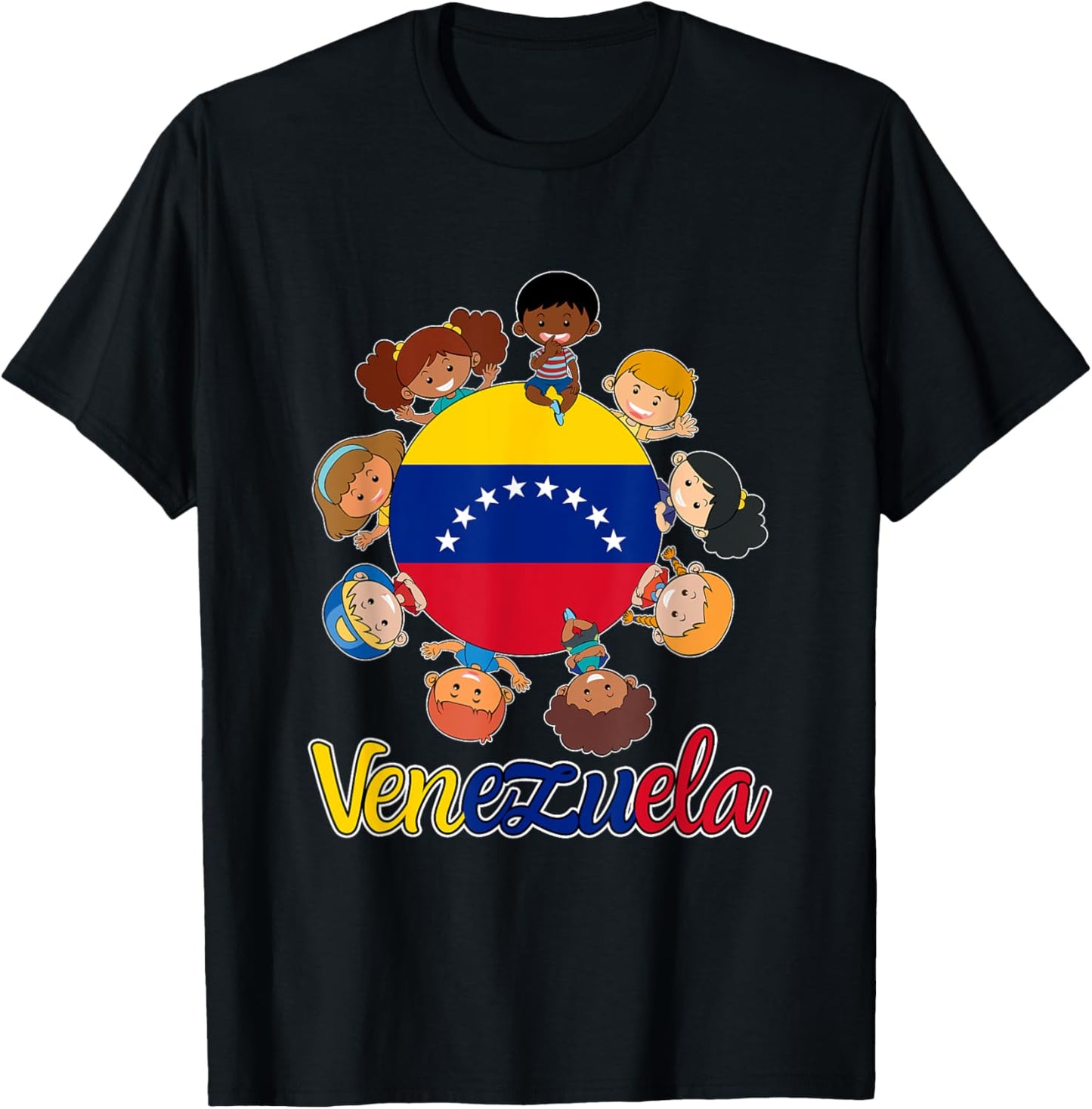 Hispanic Heritage Month Venezuela Kids Boys Girls Toddler T-Shirt - T-Shirt | Black