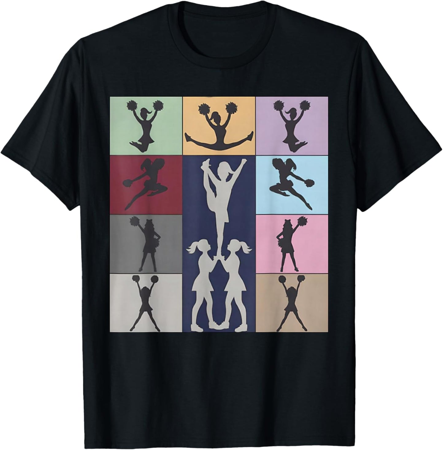 Cheerleading Cheerleader Squad Girl Teen Cheer Practice T-Shirt - T-Shirt | Black