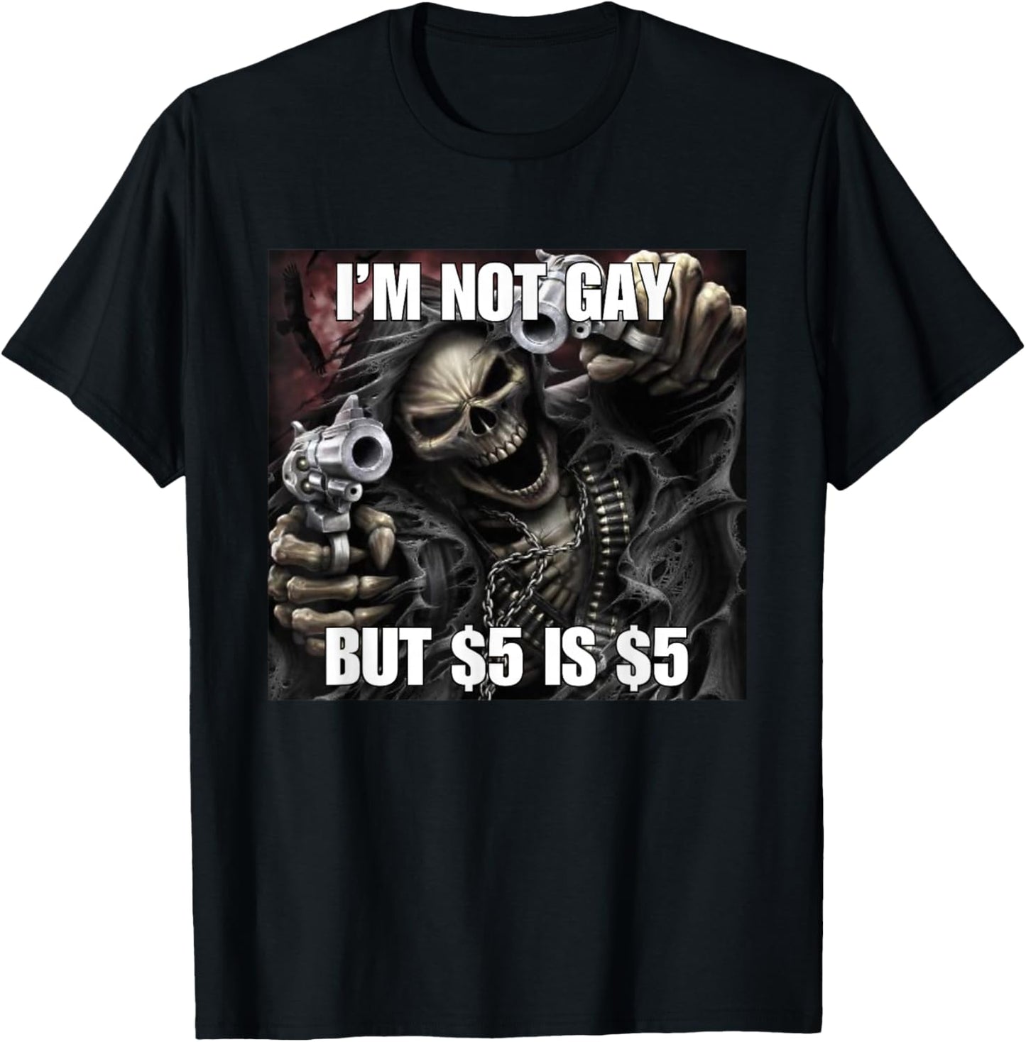 Homosexual Tendencies Gay Funny Cringe Hard Skeleton Meme T-Shirt - T-Shirt | Black