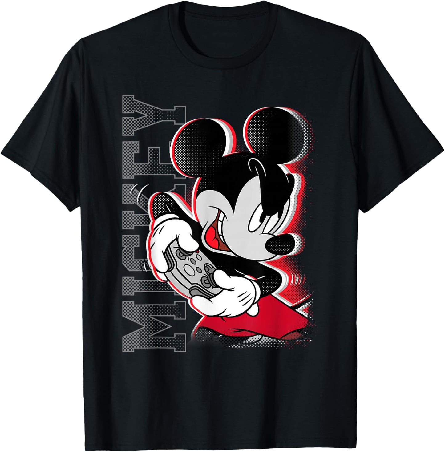 Disney Mickey Mouse Games Hard Controller Envy T-Shirt - T-Shirt | Black