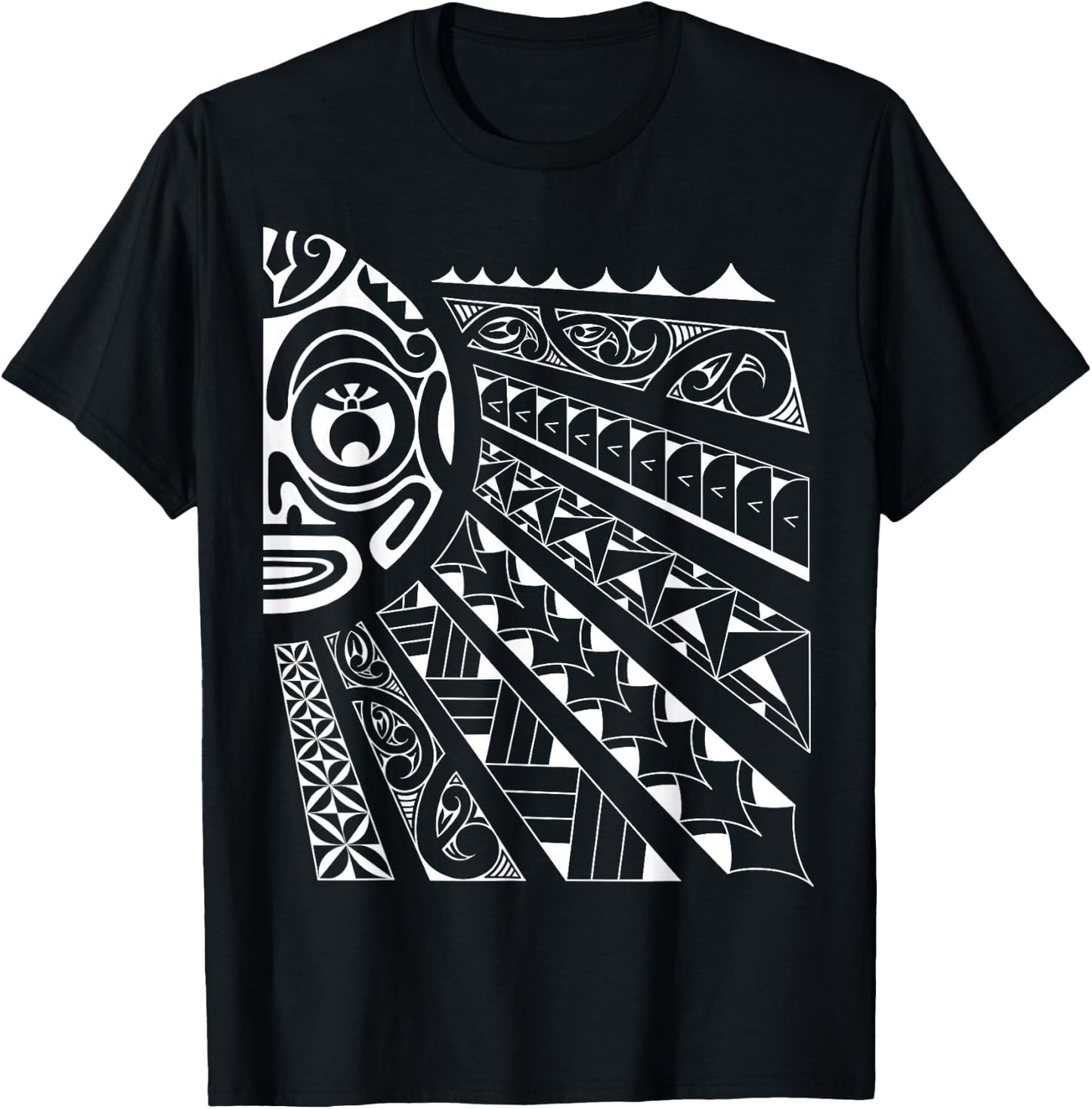 Polynesian tiki sun T-Shirt - T-Shirt | Black