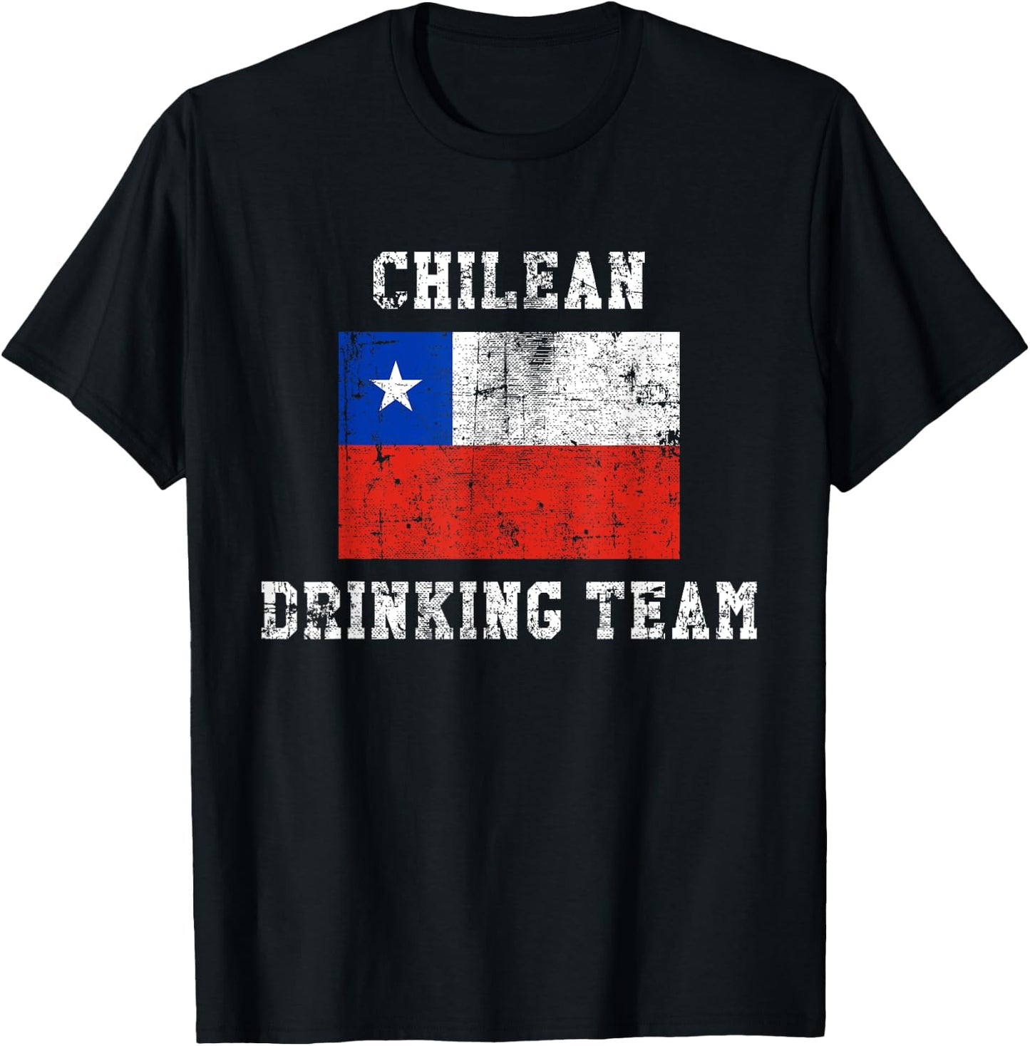 Chilean Drinking Team Funny National Pride Gift T-Shirt - T-Shirt | Black