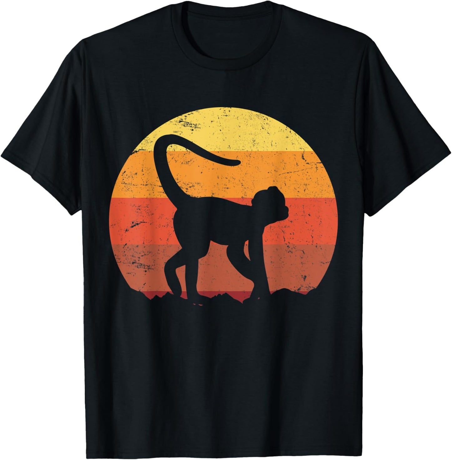 Spider Monkey Vintage T-Shirt - T-Shirt | Black