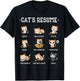 Funny Cat Shirt Cat's Resume Life of A Cat Animal T-Shirt - T-Shirt | Black