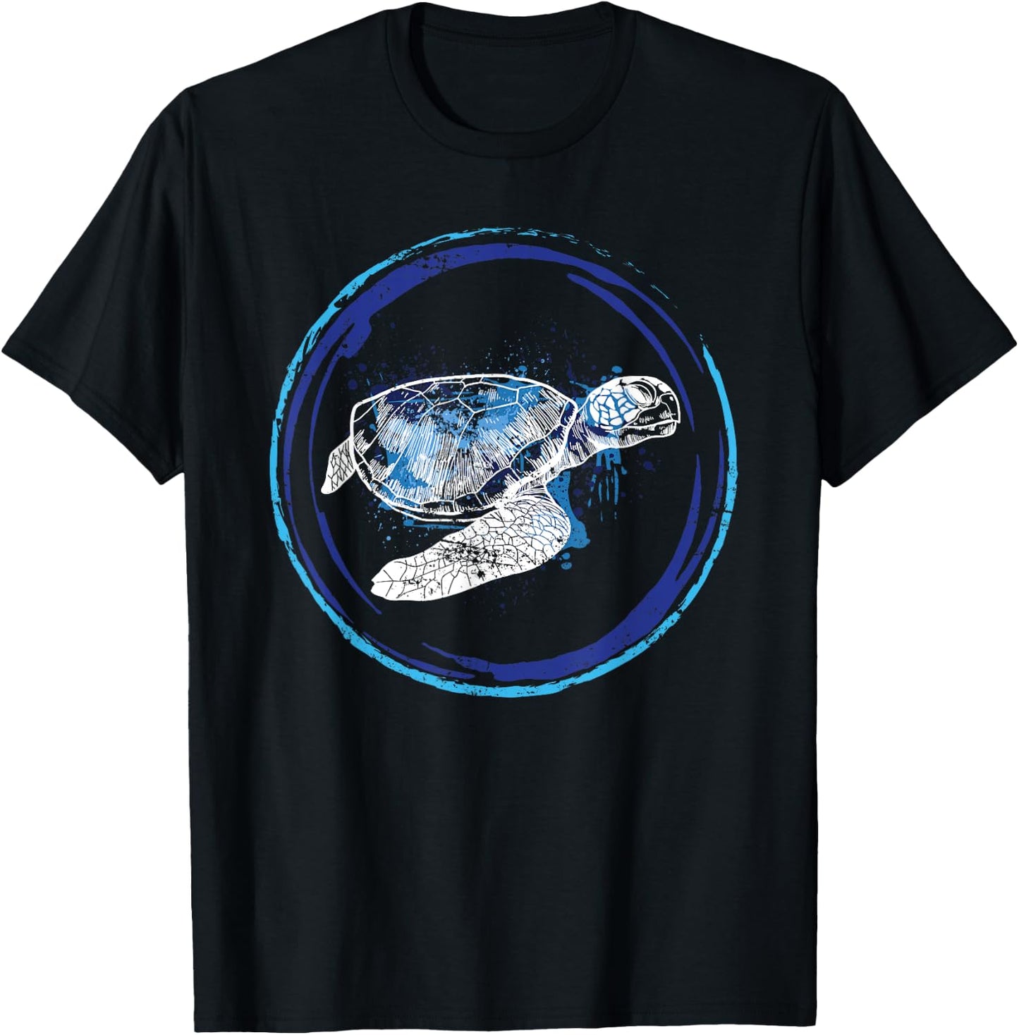 Ocean Animal Lover Gift Turtle T-Shirt - T-Shirt | Black