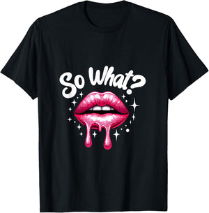 Funny Pink Colors Tour Women Kids So What? T-Shirt - T-Shirt | Black