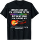 I Might Look Like I'm Listening to You But in My Head Guitar T-Shirt - T-Shirt | Black