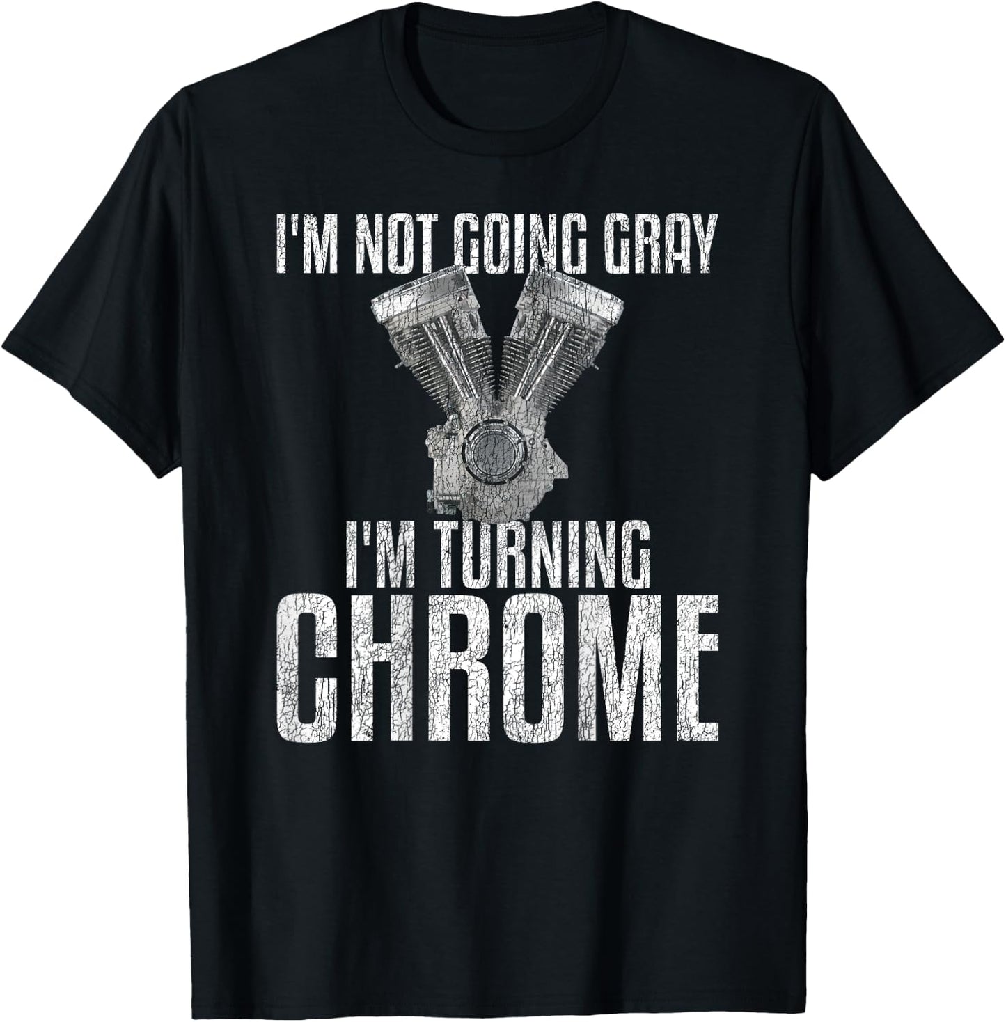 Motorcycle Dad Gifts, Father's Day Motorcycle Gifts Chopper T-Shirt - T-Shirt | Black