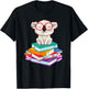 Koala Bear Librarian Reading Books Koala T-Shirt - T-Shirt | Black