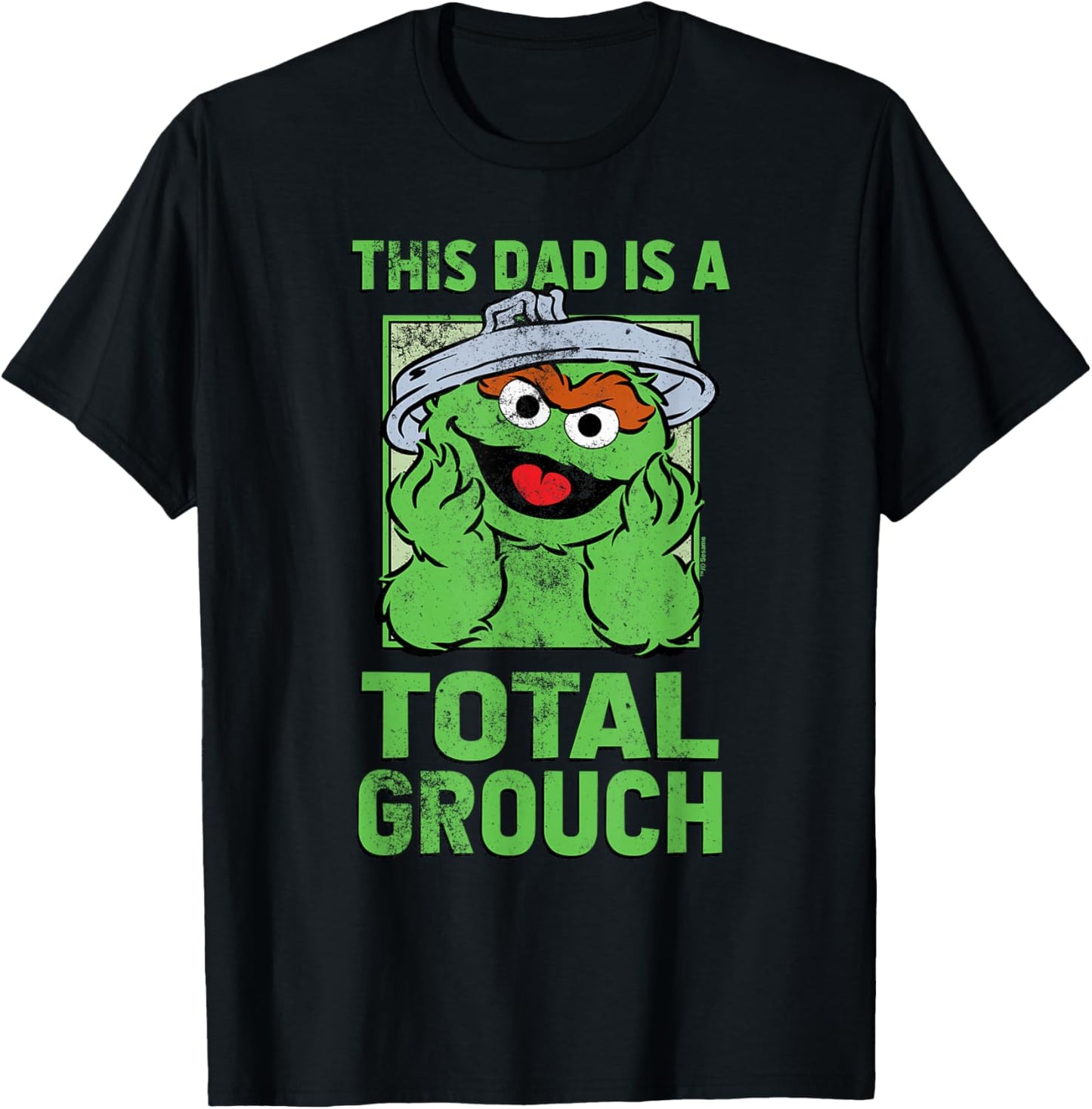 Sesame Street Father's Day Total Grouch Dad T-Shirt - T-Shirt | Black