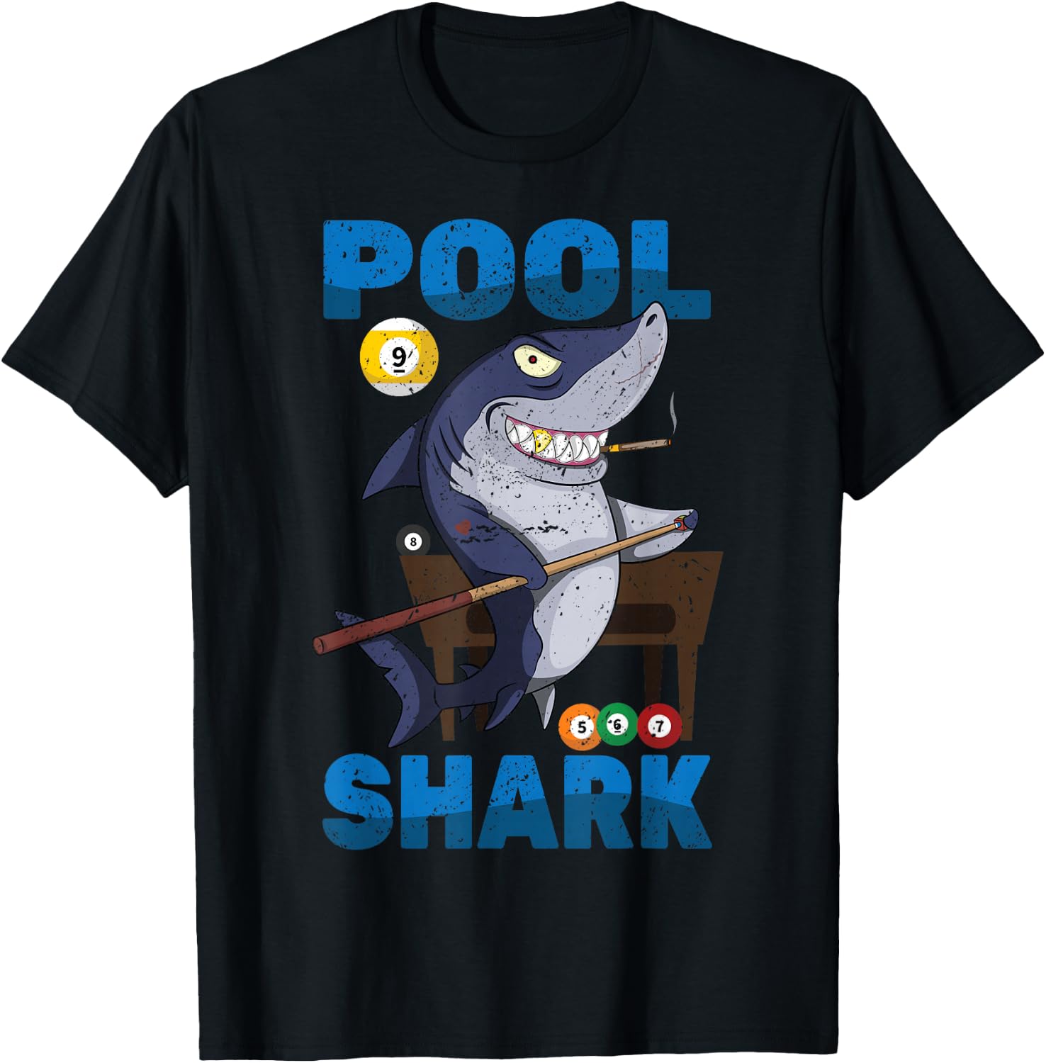 Billiards - Pool Shark - Snooker Player - Bar Pub - Animals T-Shirt - T-Shirt | Black