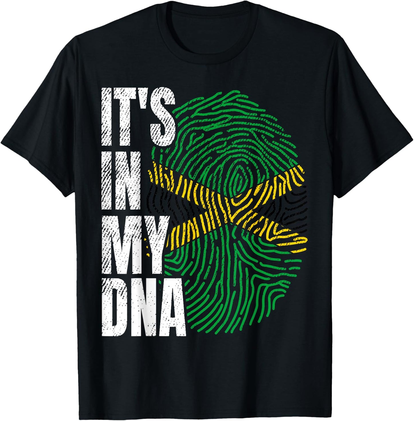 Jamaican Pride Flag Celebration T-Shirt - T-Shirt | Black