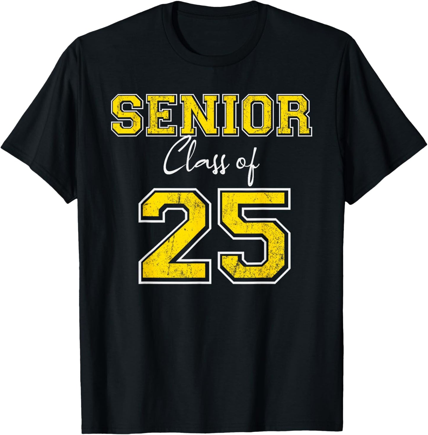Senior 2025 - Class of 2025 Senior - Gold Grads of 25 1 T-Shirt - T-Shirt | Black