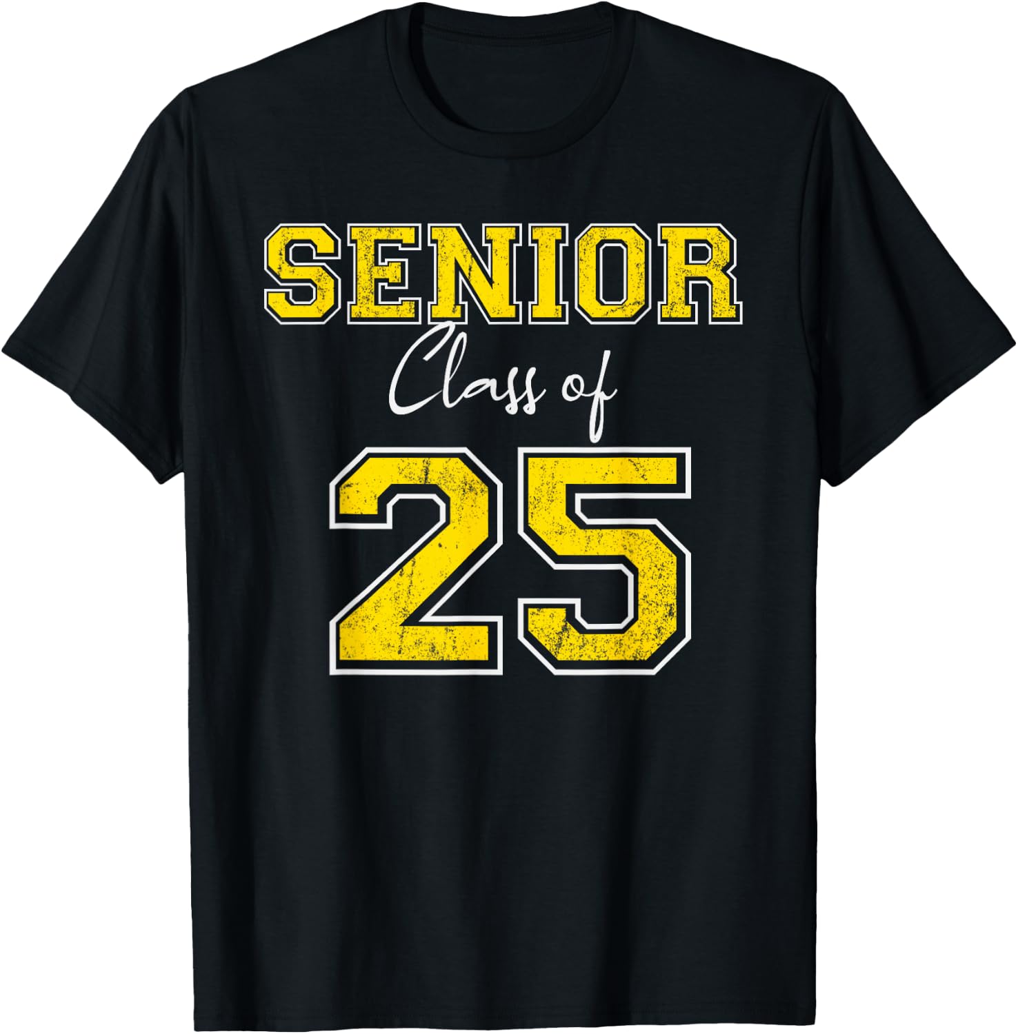 Senior 2025 - Class of 2025 Senior - Gold Grads of 25 1 T-Shirt - T-Shirt | Black
