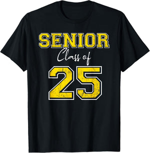 Senior 2025 - Class of 2025 Senior - Gold Grads of 25 1 T-Shirt - T-Shirt | Black