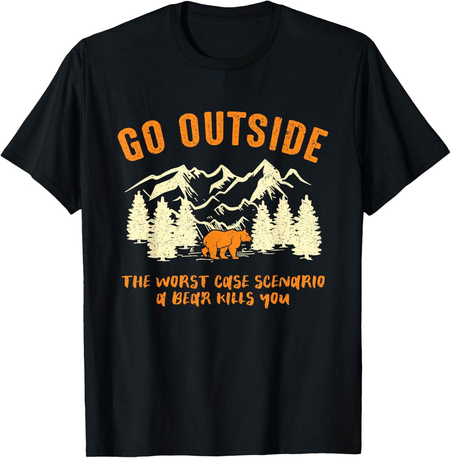 Outdoor Activities Hikers Nature Hiking Lovers Camping T-Shirt - T-Shirt | Black