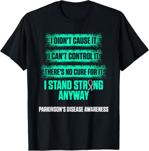 Parkinsons Disease Awareness Cause Warrior Survivor T-Shirt - T-Shirt | Black