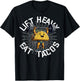 Lift Heavy Eat Tacos Funny Gym Workout Powerlifting T-Shirt - T-Shirt | Black