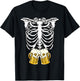Skeleton Pregnancy Belly Of Beer X-ray Halloween Costume T-Shirt - T-Shirt | Black