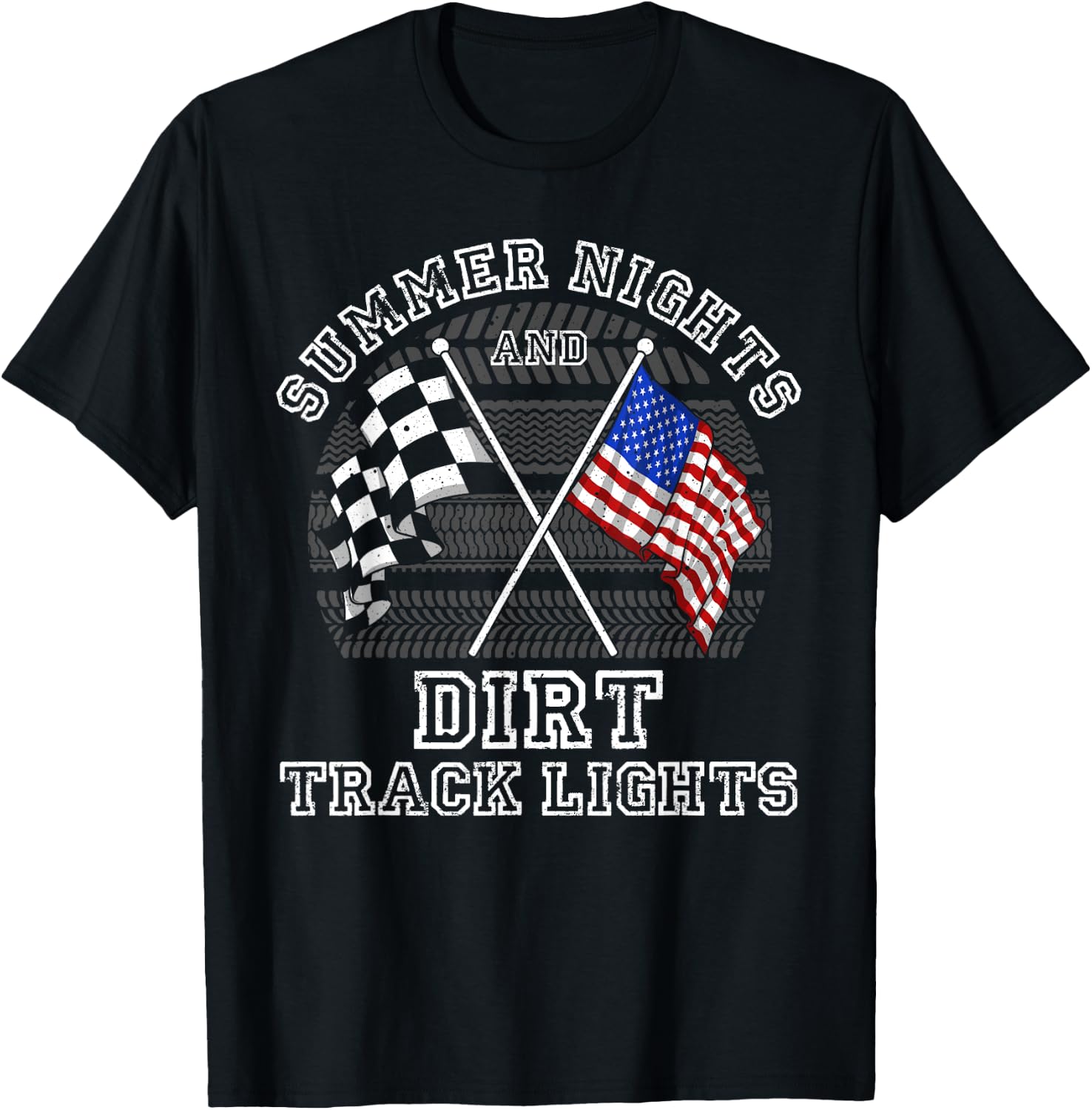 Funny Dirt Racing Gift Women Cool Dirt Track Racing T-Shirt - T-Shirt | Black