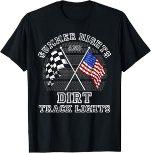 Funny Dirt Racing Gift Women Cool Dirt Track Racing T-Shirt - T-Shirt | Black