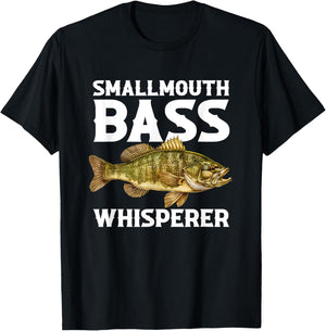 Smallmouth bass Whisperer, smallmouth bass T-Shirt - T-Shirt | Black