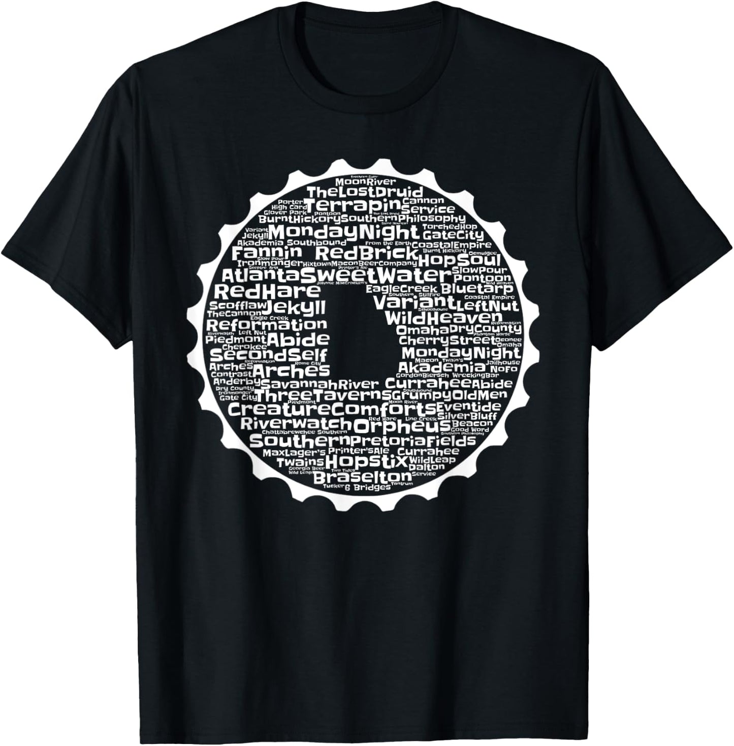 Drink Local Georgia Breweries T-Shirt - T-Shirt | Black
