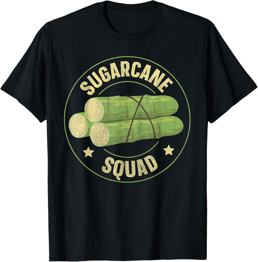 Sugarcane Squad Design for a Sugarcane farmer T-Shirt - T-Shirt | Black