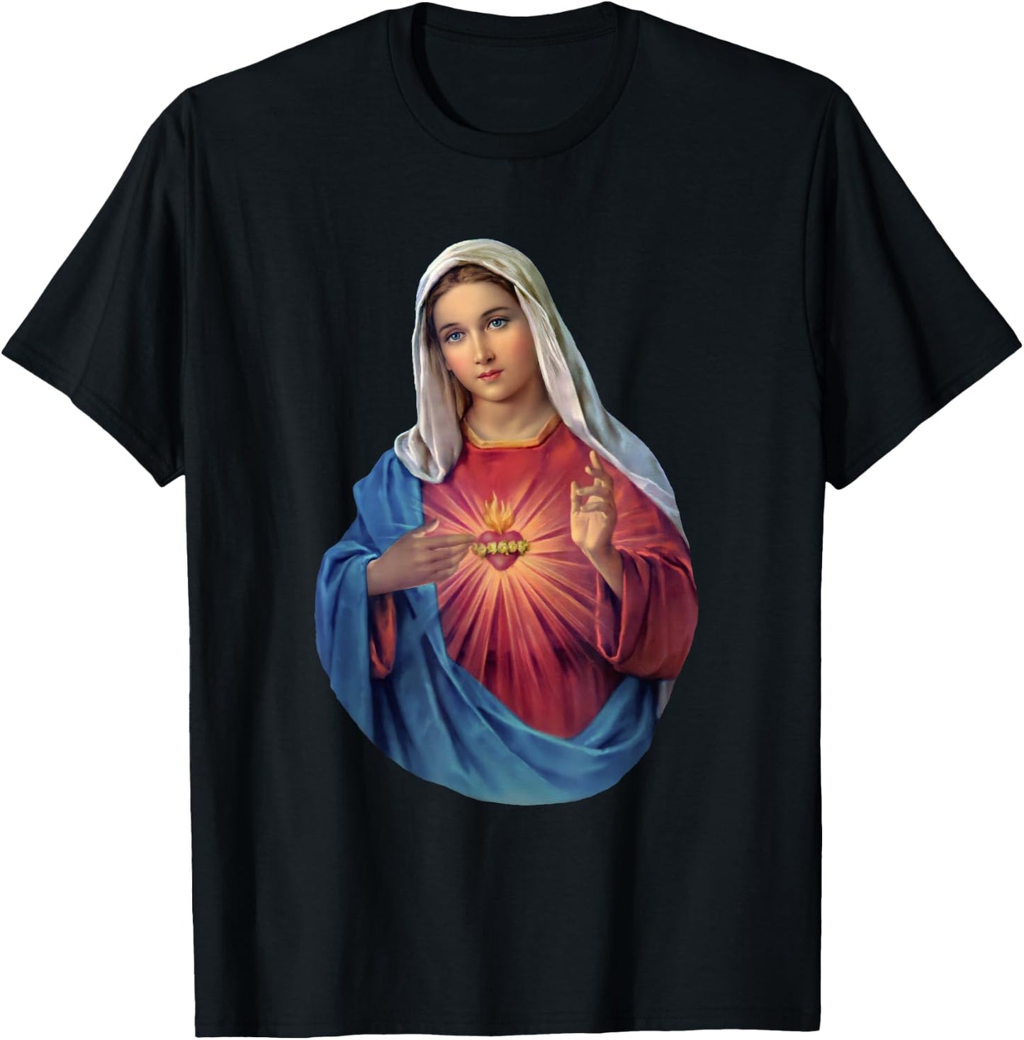 Immaculate Heart of Mary T-Shirt - T-Shirt | Black