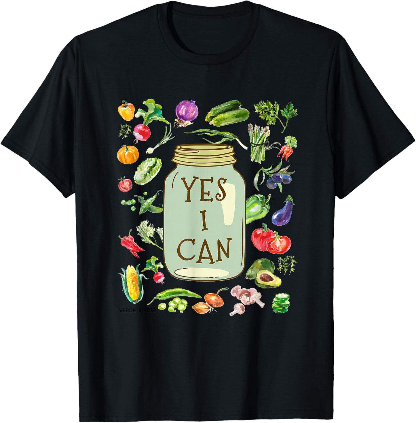 Yes I Can - Preserve Design for Horticulture T-Shirt - T-Shirt | Black