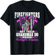 Firefighters Don't Brag - Proud Firefighter Grandma Gift T-Shirt - T-Shirt | Black