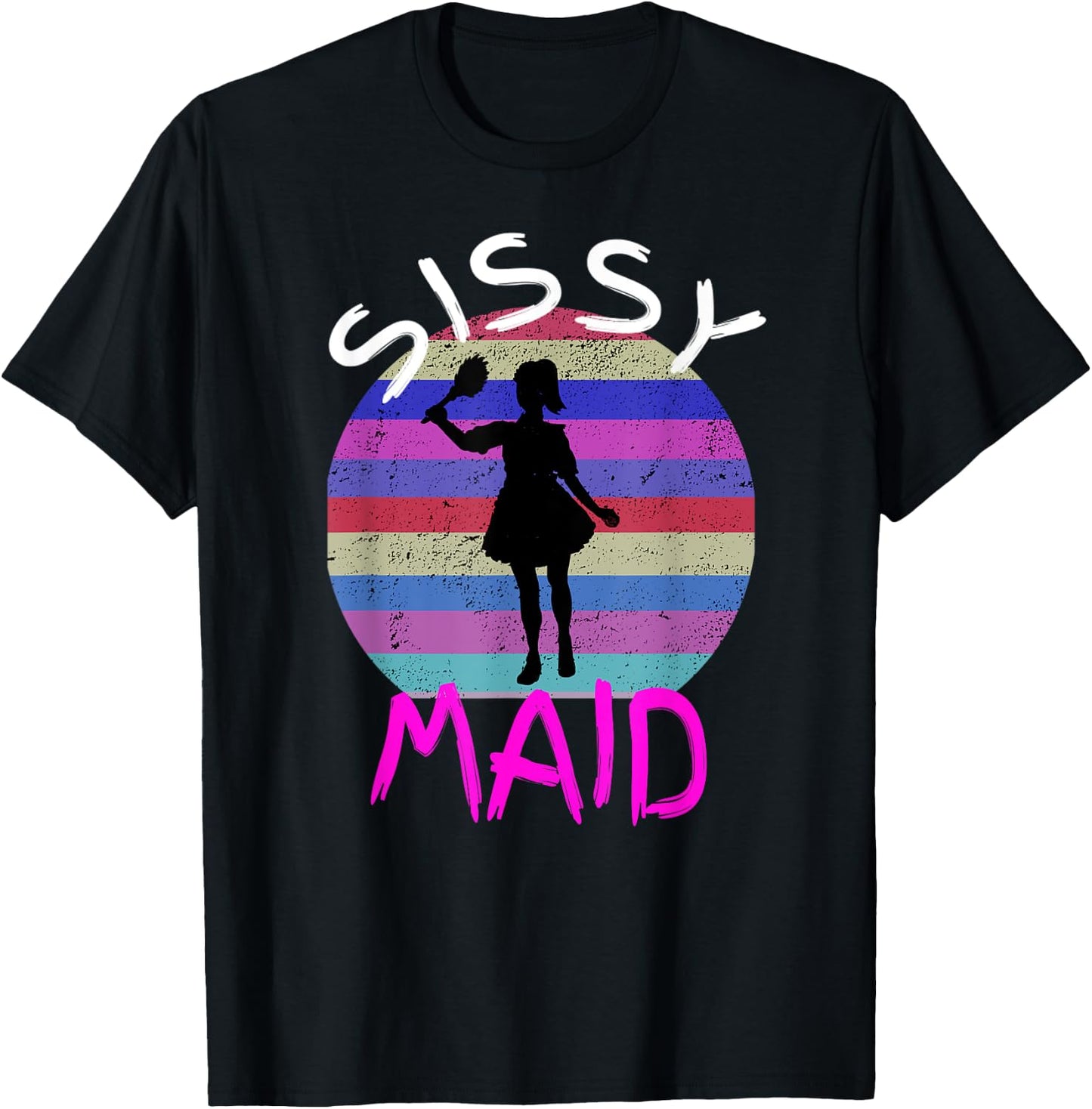 BDSM Sissy Maid Training Submissive Kink Punishment T-Shirt - T-Shirt | Black