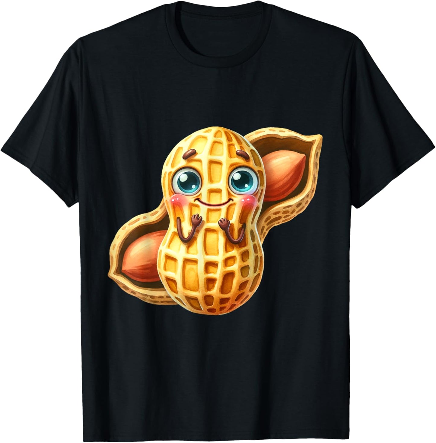 Cute Peanut Kids Peanuts Nuts Child Peanuts T-Shirt - T-Shirt | Black
