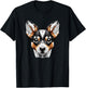 Geometric Art Toy Fox Terrier American Toy Terriers T-Shirt - T-Shirt | Black