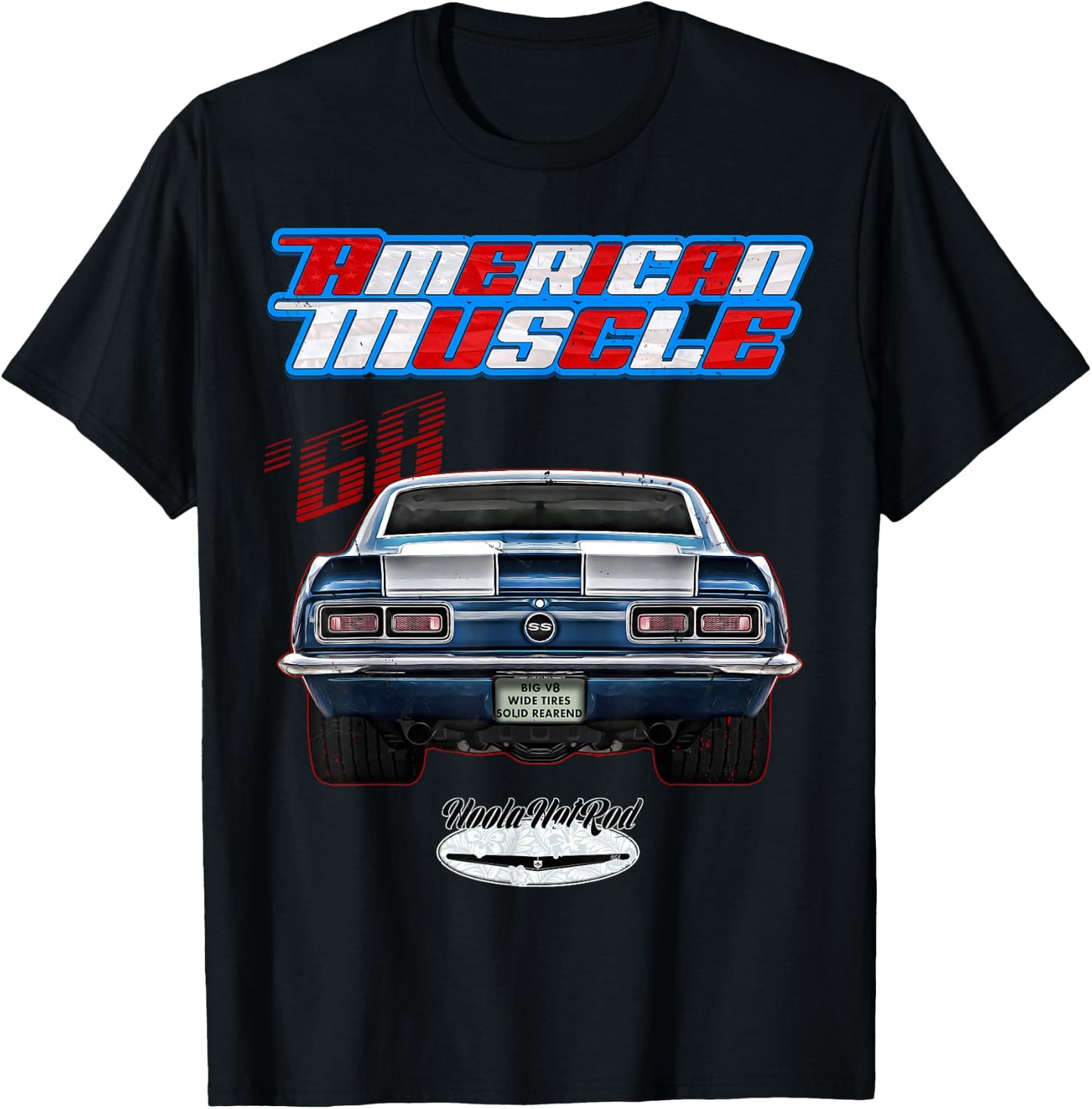1968 F-Body,SS,RS,Z/28,Z28,Muscle Car,Drag Car,Hoola Hotrod T-Shirt - T-Shirt | Black