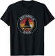 Ashtabula Ohio Vintage Sailboat 70s Retro Sunset T-Shirt - T-Shirt | Black