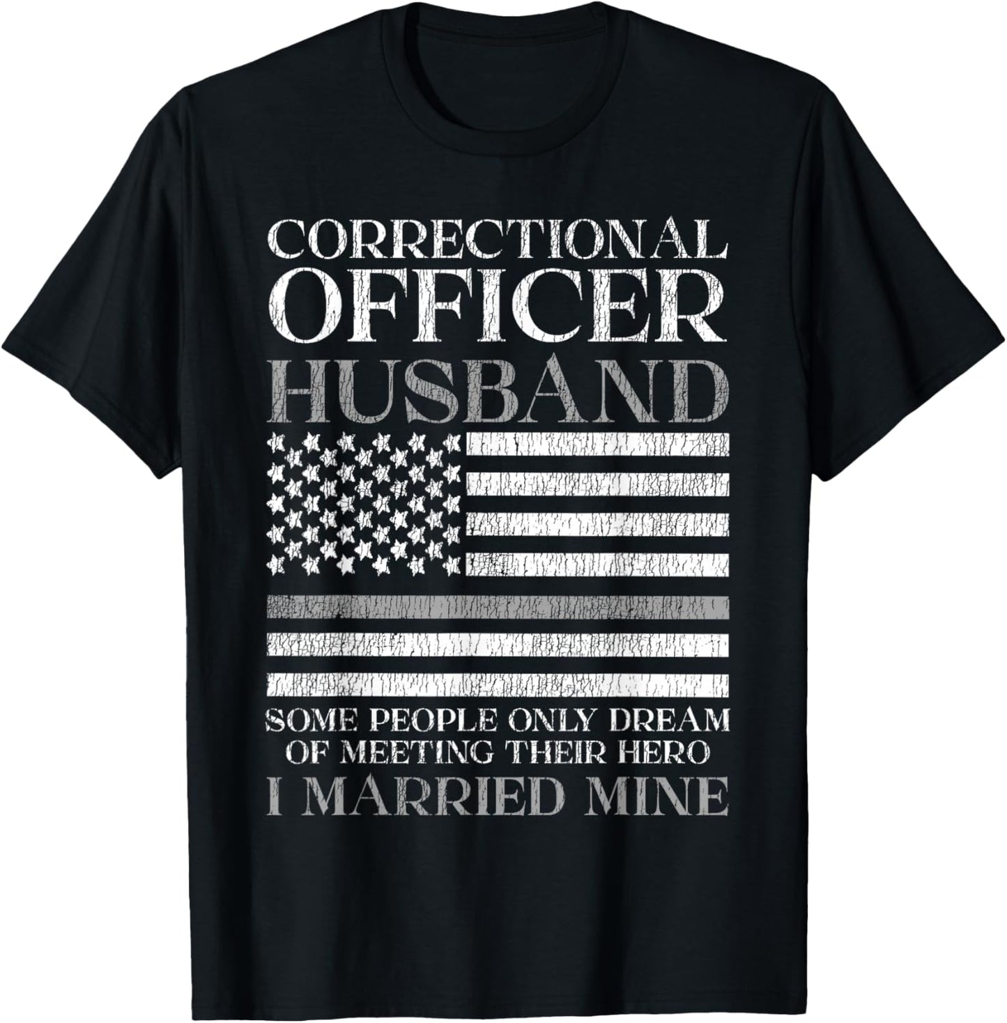 Correctional Officer Husband Marriage Correctional Officer T-Shirt - T-Shirt | Black