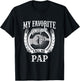 My Favorite People Call Me Pap Grandfather Grandpa T-Shirt - T-Shirt | Black