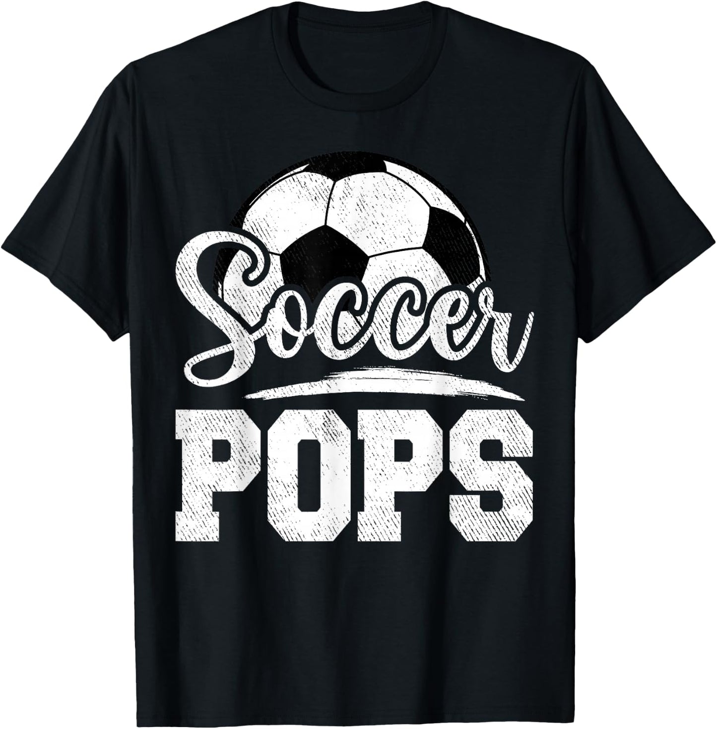 Soccer Pops Soccer Player Game Day Father's Day T-Shirt - T-Shirt | Black