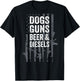 DOGS GUNS BEER & DIESELS - Diesel Truck Mechanic - ON BACK T-Shirt - T-Shirt | Black