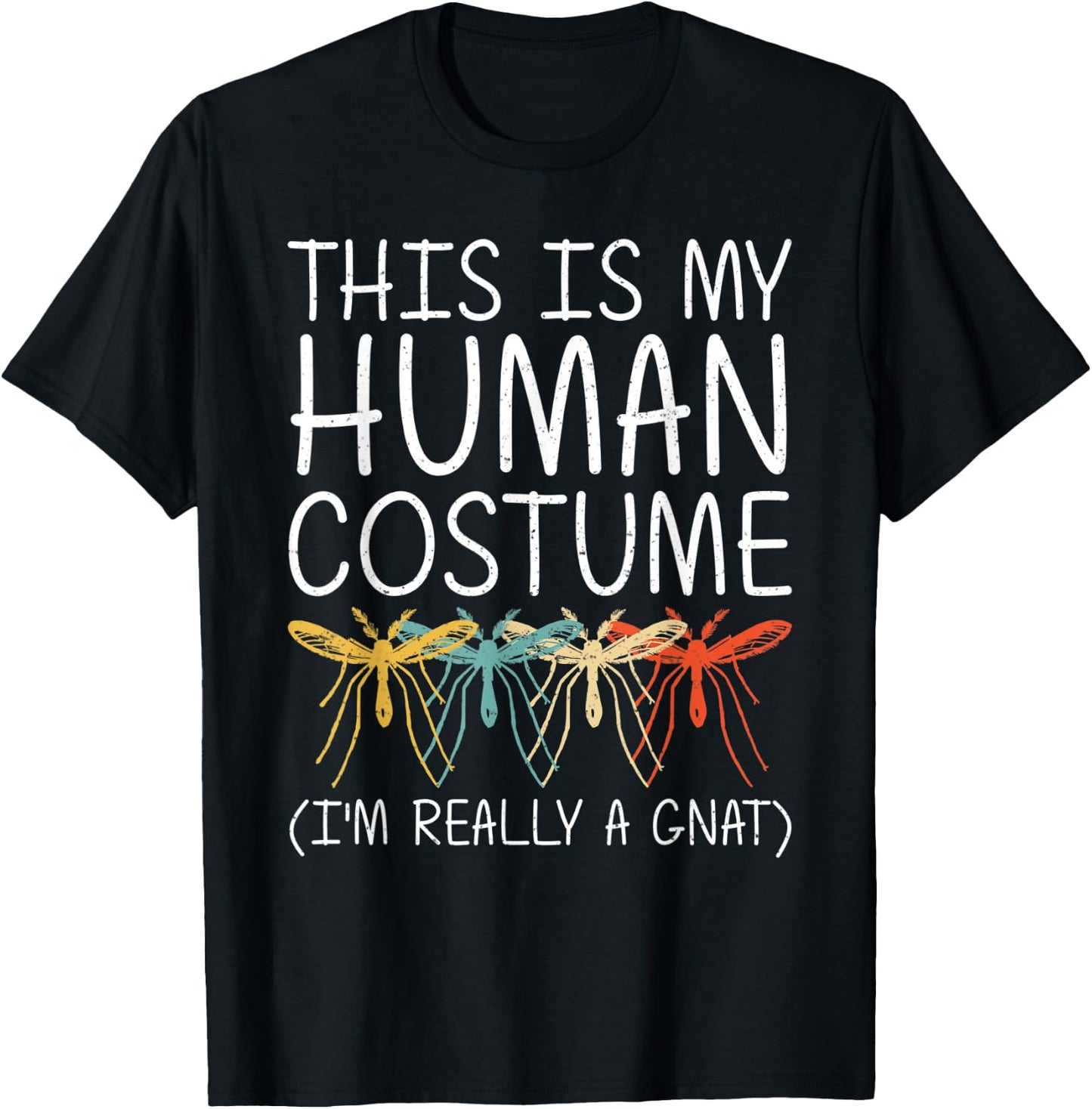 Gnat Halloween Human Costume Dipterid Midge Easy DIY Gift T-Shirt - T-Shirt | Black
