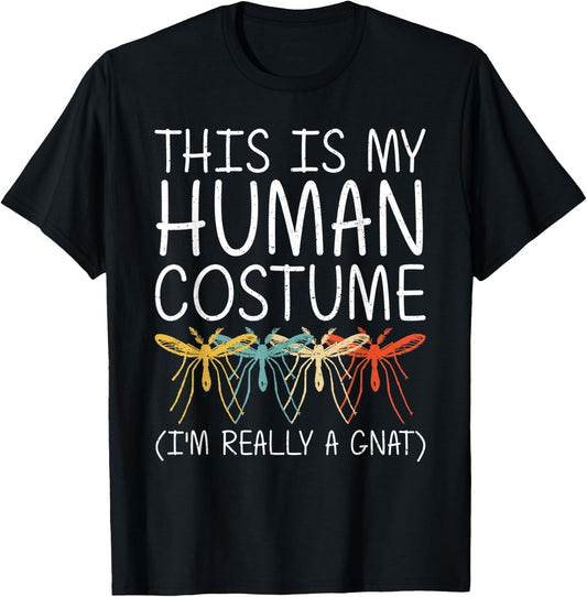 Gnat Halloween Human Costume Dipterid Midge Easy DIY Gift T-Shirt - T-Shirt | Black
