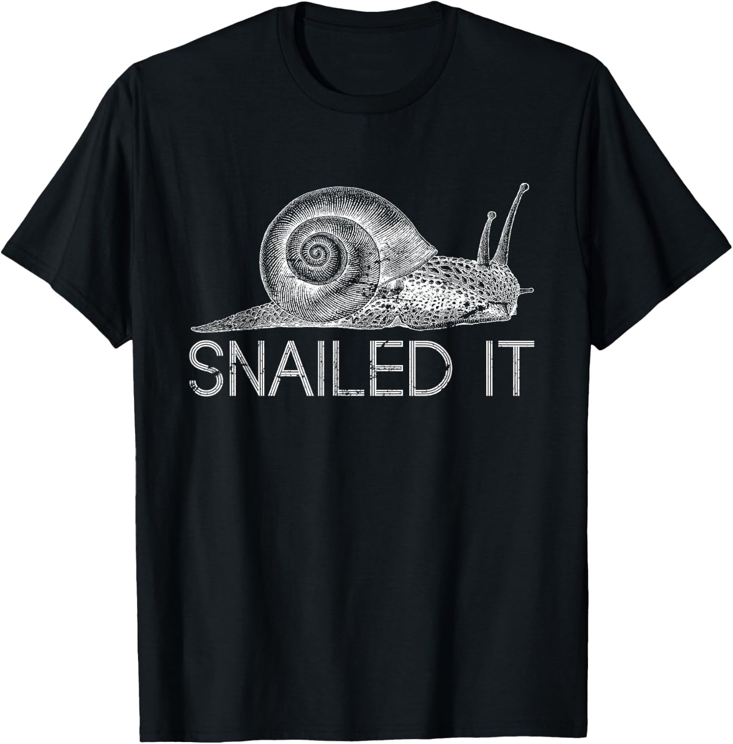 Snailed It Snail T-Shirt - T-Shirt | Black