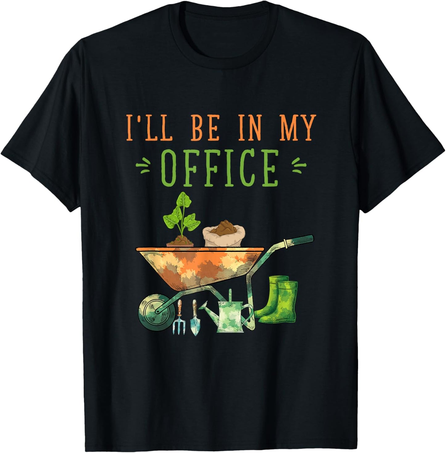Nature Horticulture Lover Gardener Gift Funny Gardening T-Shirt - T-Shirt | Black