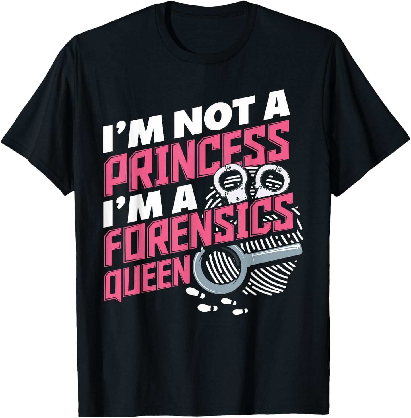 Women Funny Forensics Science Criminology Student T-Shirt - T-Shirt | Black