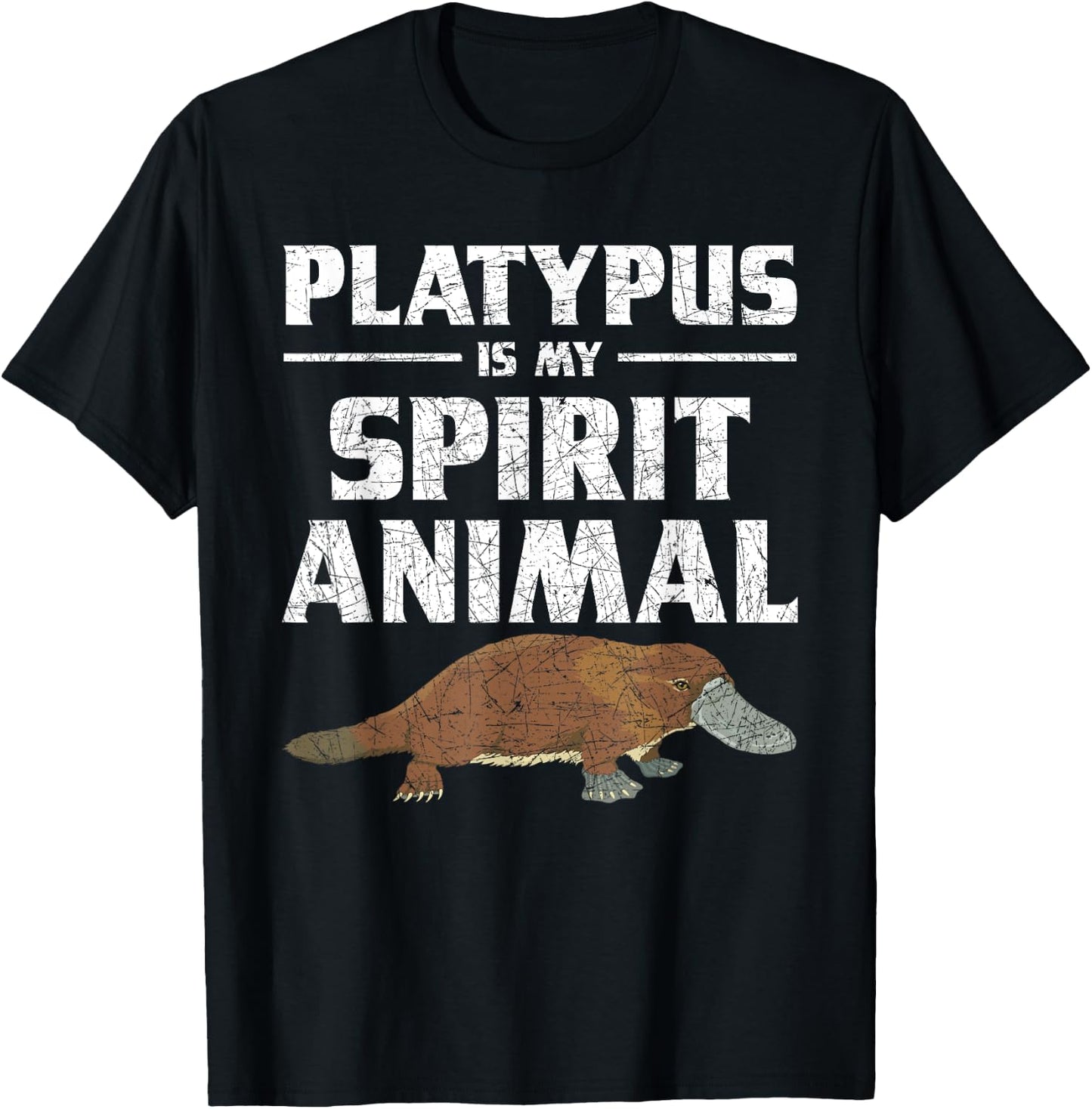 Platypus Is My Spirit Animal Platypus T-Shirt - T-Shirt | Black